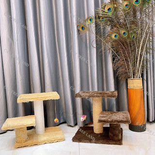 TRỤ CÀO MÓNG (CATTREE) CHO MÈO BẰNG GỖ 109 - NHÀ CÂY CÀO MÓNG CHO MÈO 2 TẦNG