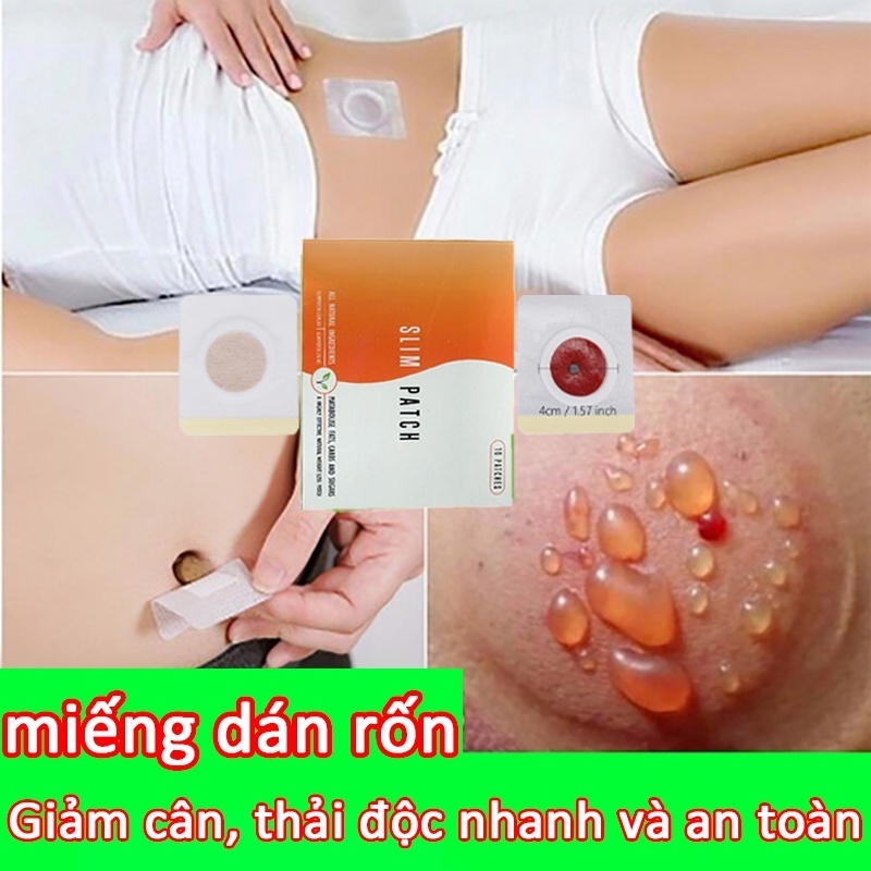 [CHE TÊN] Miếng Dán Giảm Mỡ, Đau Bụng Kinh Thảo Dược Hỗ Trợ Tan Mỡ Bắp Tay, Chân- Hộp 10 miếng