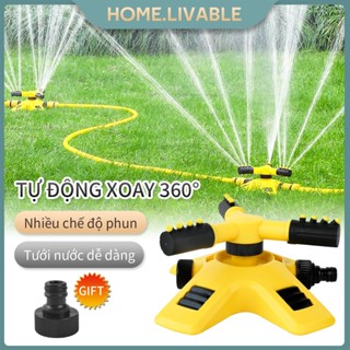 Vòi phun nước tưới cây bằng nhựa tự động xoay 360 độ Vòi Tưới Làm Mát Mái Tôn Thủy Lực Xoay 360 Độ