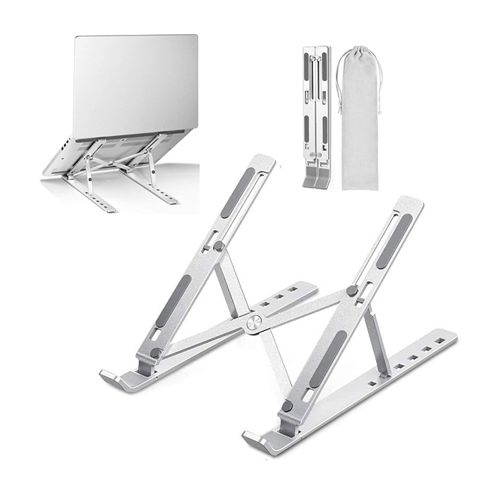 Giá đỡ laptop bằng nhôm gấp gọn dùng cho nhiều máy từ 11-17 inch,