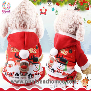 ÁoN chó mèo Noel có Nón đậm chất Giáng Sinh - Hoá thân thành những ông già Noel vô cùng đáng yêu