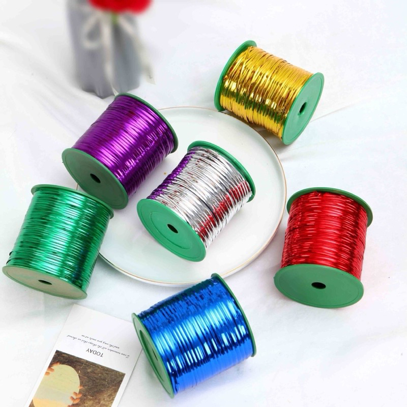 Lẻ 5 mét dây kẽm kim tuyến, dây buộc hoa cây cảnh, gói quà trang trí