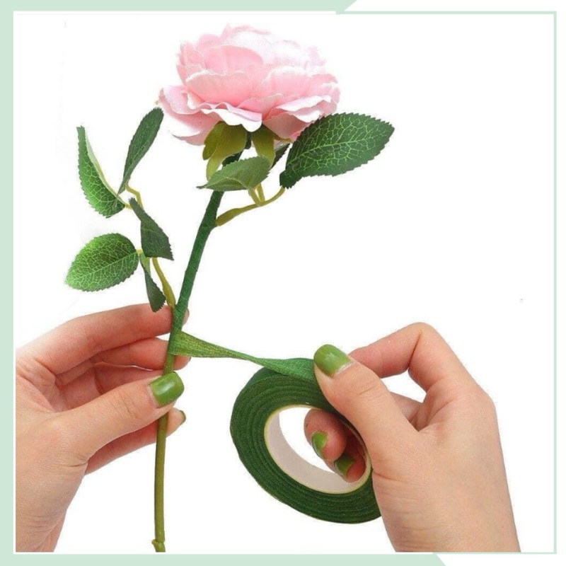 Cuộn băng keo sáp cuốn cành hoa - Băng dính cuốn cành, keo nến, dây kẽm