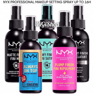 Xịt Khoá Nền Giữ Lớp Trang Điểm Nyx Long Lasting Setting Spray Up To 16H 60ml