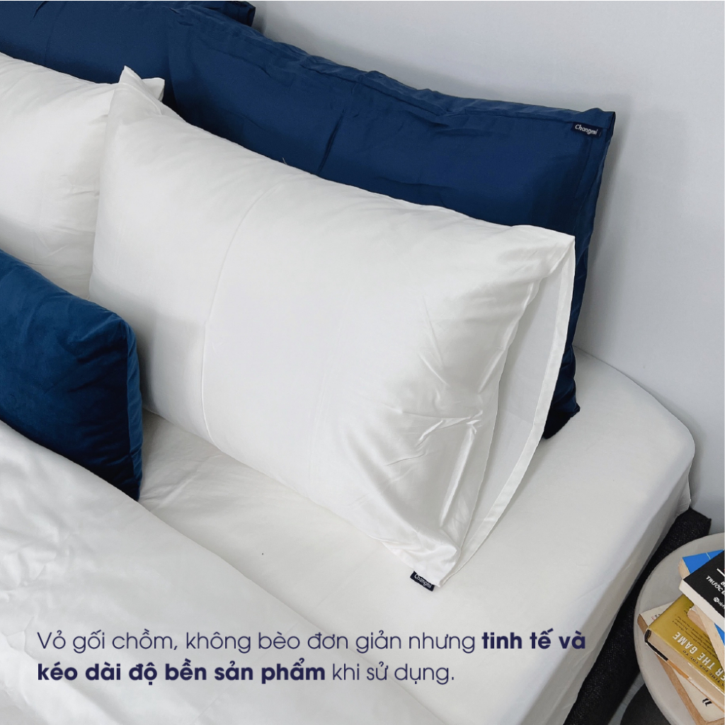 [Nhiều màu] Vỏ gối Cotton Tencel Châu Âu cao cấp Changmi Bedding siêu mềm mượt và mát lạnh - 1 chiếc