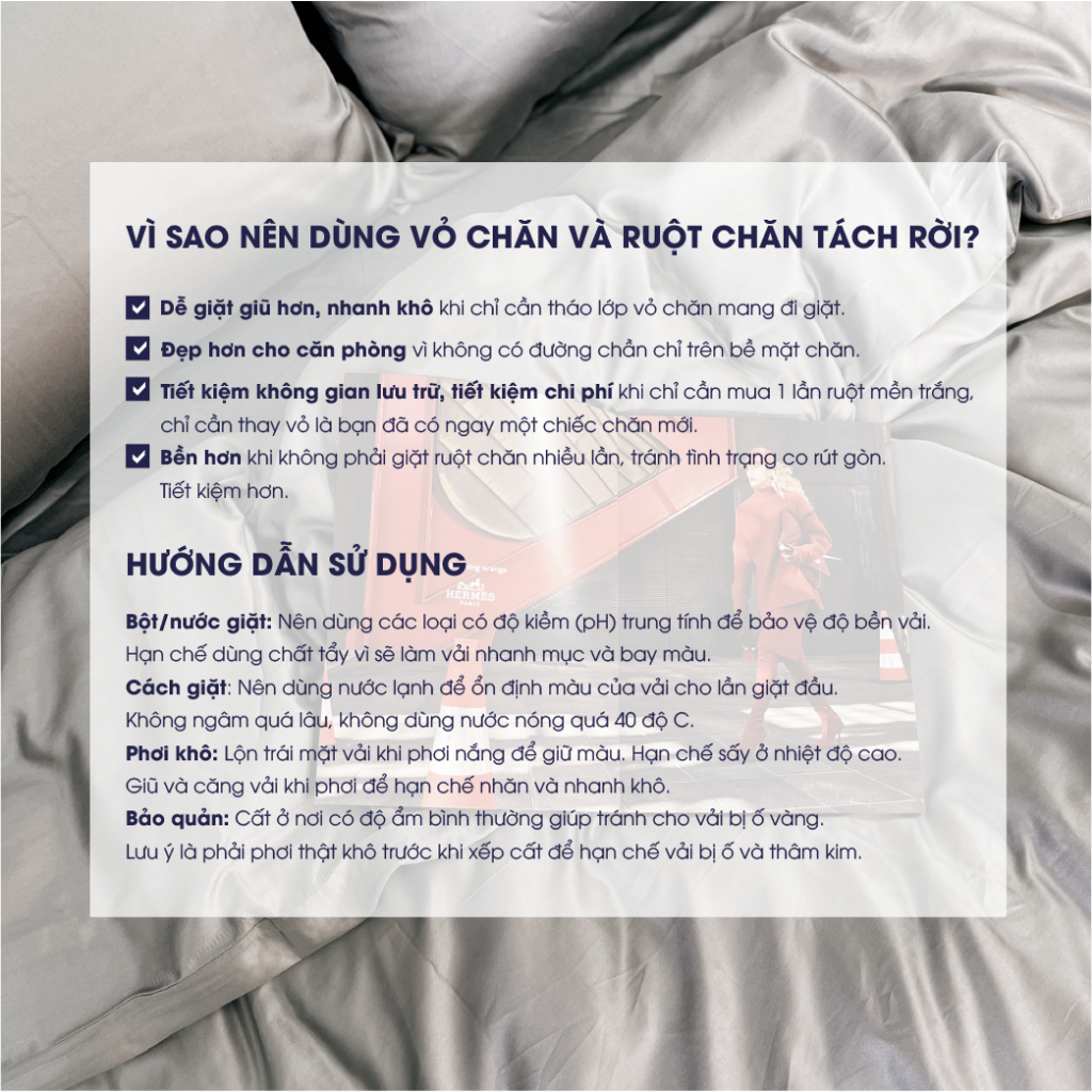 [Nhiều màu] Set ga gối Tencel Cotton Châu Âu cao cấp Changmi Bedding siêu mềm mượt và mát lạnh - 3 Món