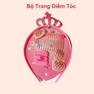 Bộ trang điểm tóc công chúa cho bé