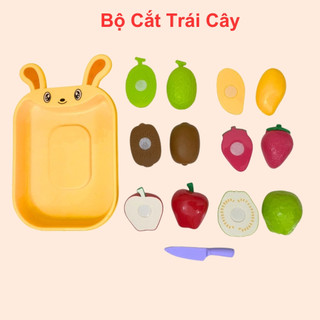 Đồ chơi cắt hoa quả cắt trái cây nhiều chi tiết chất liệu nhựa cao cấp dành cho bé
