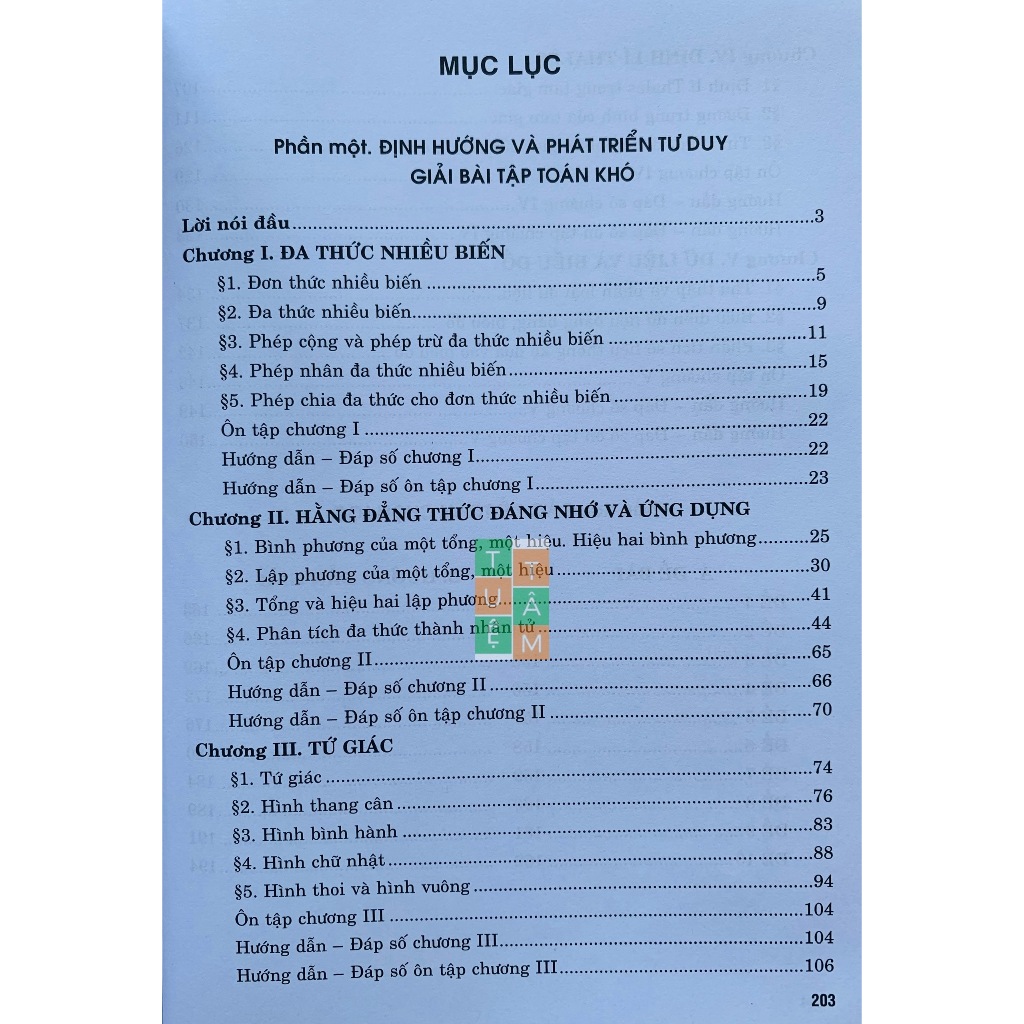 Sách - Định hướng và phát triển tư duy giải bài tập Toán khó lớp 8