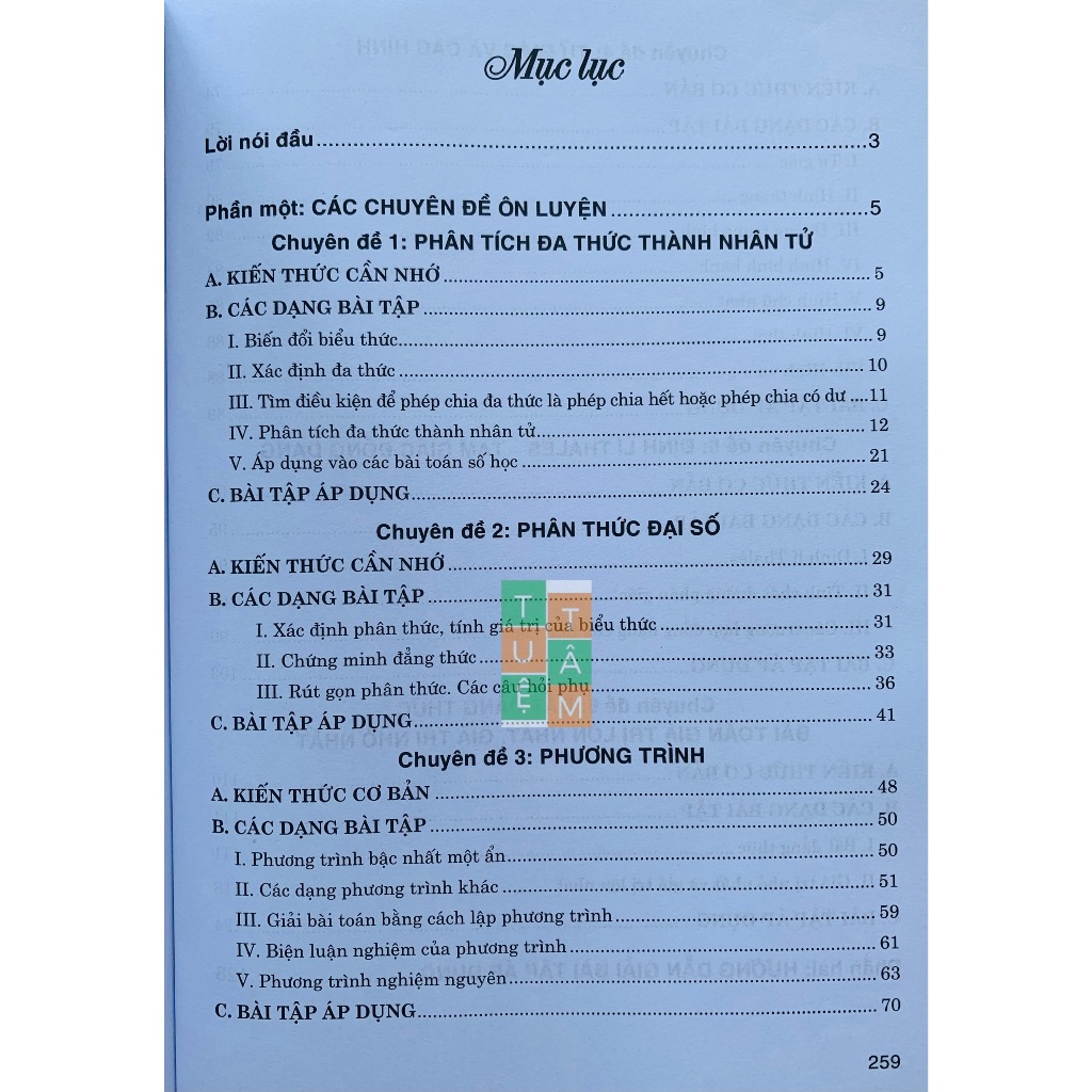 Sách - Phát triển năng lực theo chuyên đề Toán 8