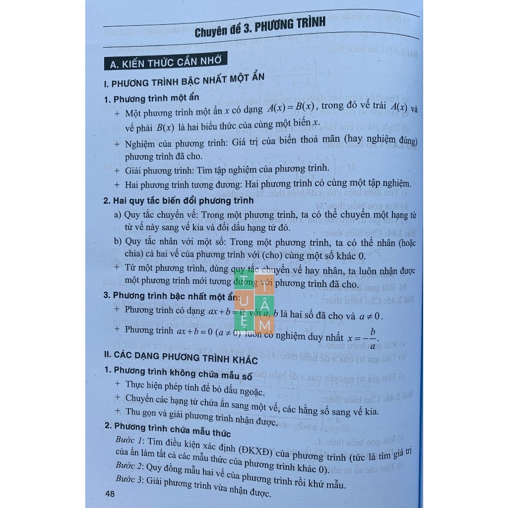 Sách - Phát triển năng lực theo chuyên đề Toán 8