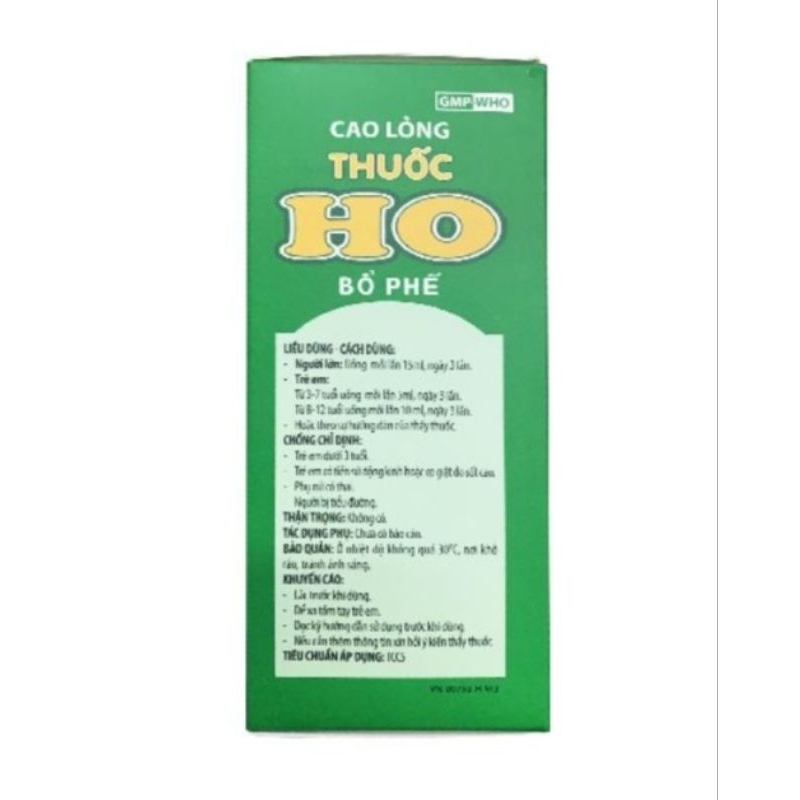 SIRO HO BỔ PHẾ FITO. Chai 200ml