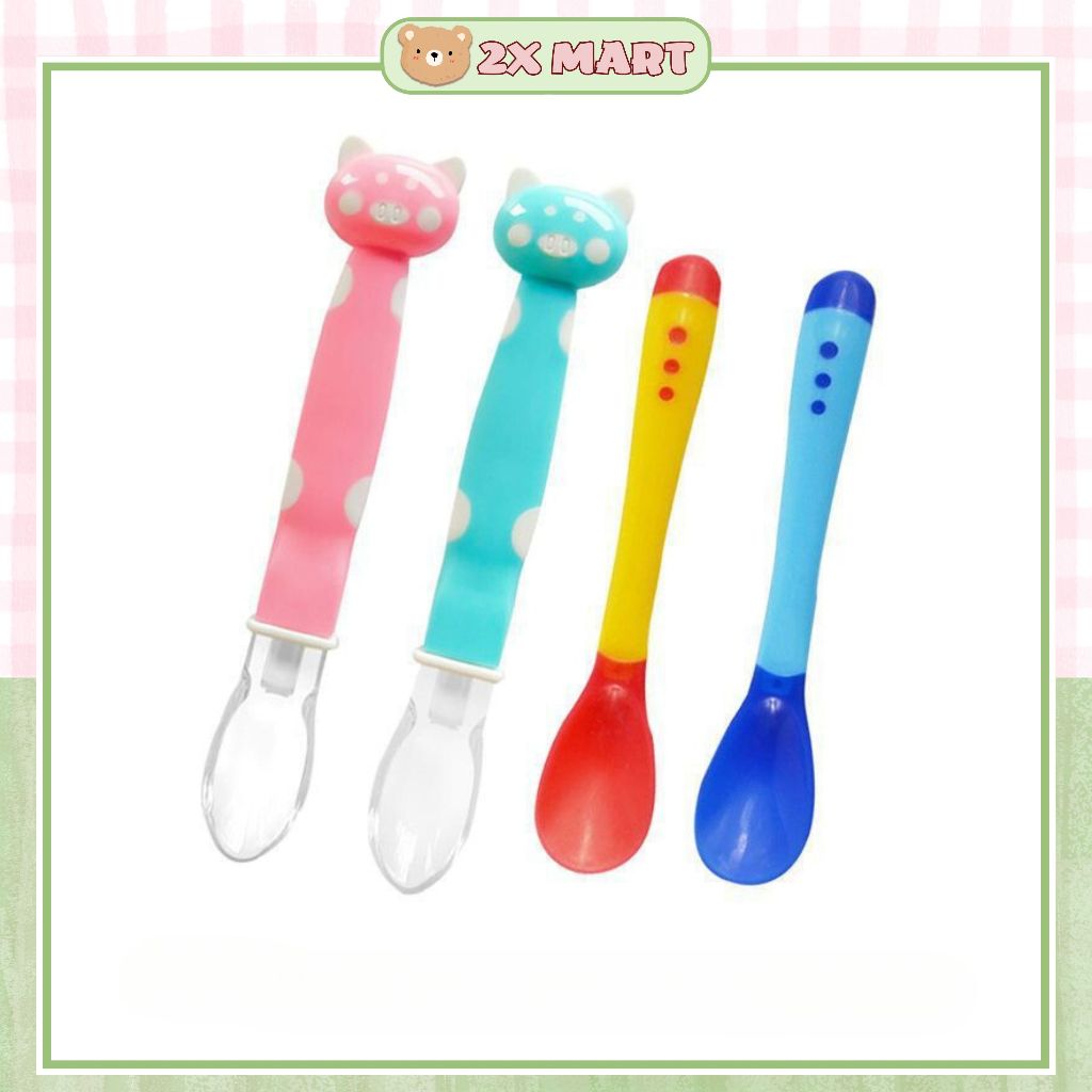 Thìa ăn dặm báo nóng cho bé dĩa báo nhiệt an toàn 40 độ