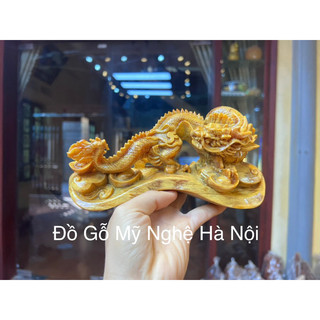 Tượng con rồng gỗ huyết long