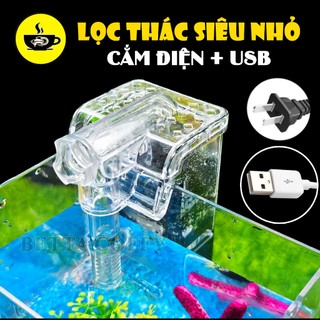  Bộ lọc thác nước mini - máy bơm siêu êm siêu nhỏ gọn - Thiết Bị Lọc Nước Bể Cá USB AC DC 