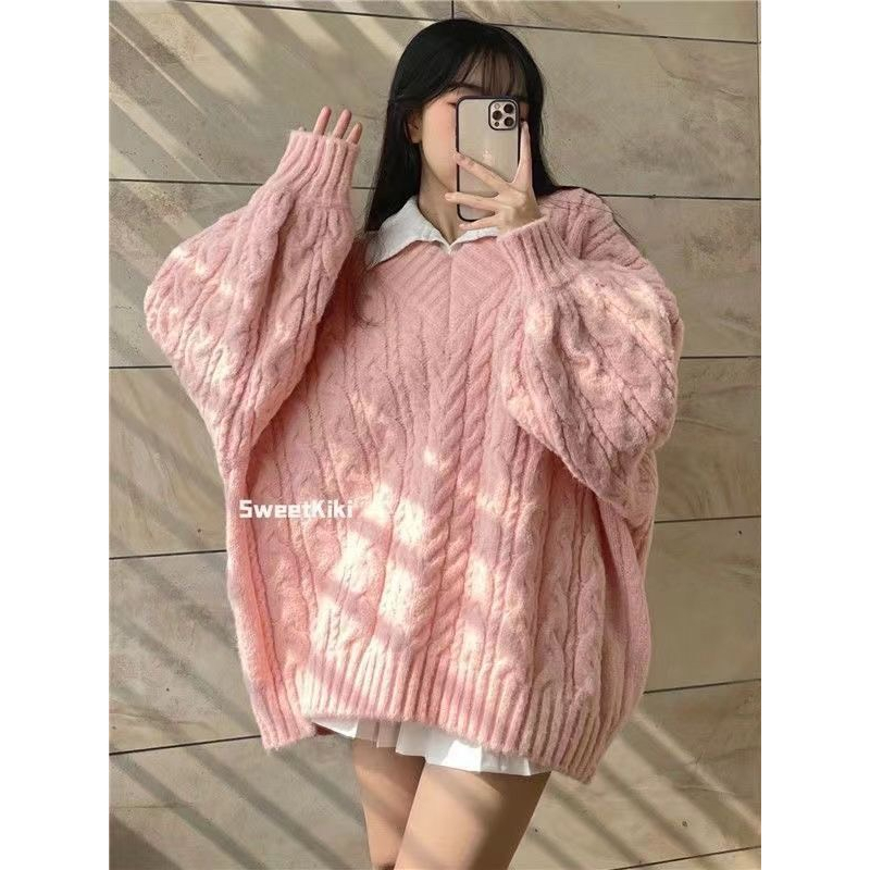 Áo Len CBMHOUSE Form Rộng, Áo Sweater Len Nam Nữ Unisex Họa Tiết Basic Màu Đen Dễ Phối Đồ