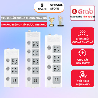 Ổ cắm điện đa năng thông minh 2 cổng USB 5v sạc nhanh, ổ chịu tải 2500W, tiết kiệm 30 kilowatt giờ dây nối 2,5m