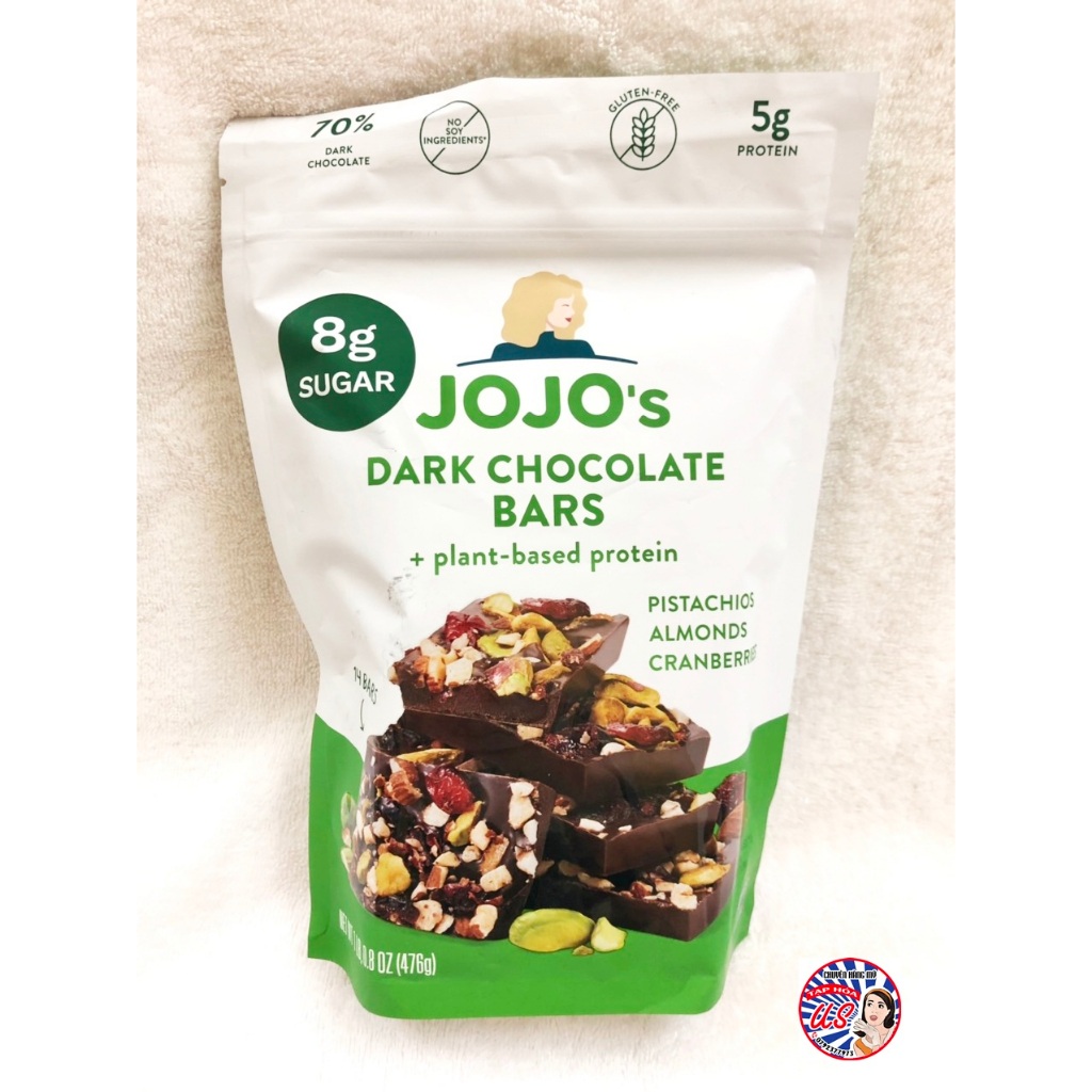JOJO’S DARK CHOCOLATE BARS – 476G - Mỹ
