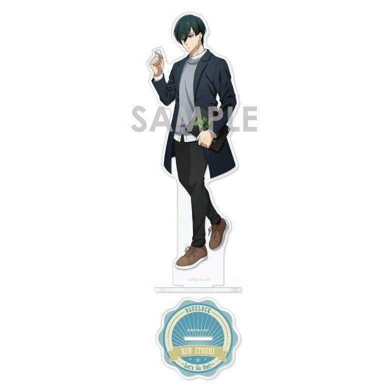 Mô hình BLUE LOCK anime chibi tượng acrylic mica trang trí Standee nagi chigiri rin reo