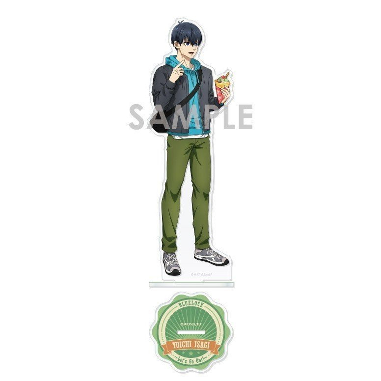 Mô hình BLUE LOCK anime chibi tượng acrylic mica trang trí Standee nagi chigiri rin reo