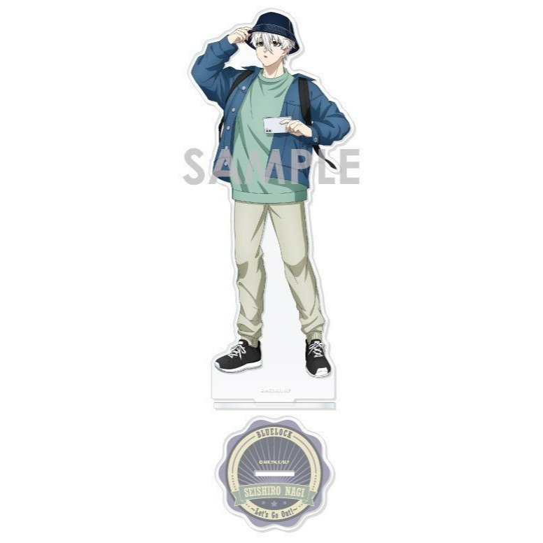 Mô hình BLUE LOCK anime chibi tượng acrylic mica trang trí Standee nagi chigiri rin reo