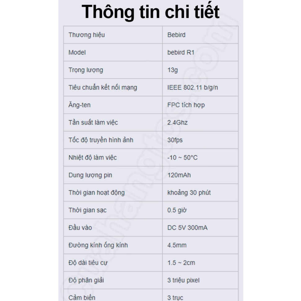 Dụng cụ lấy ráy tai Xiaomi Bebird R1