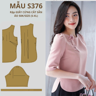Rập giấy cứng cắt sẵn áo s376