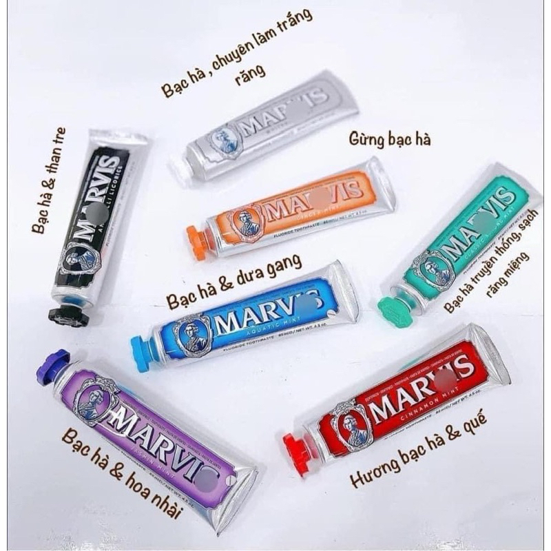 Kem đánh răng Marvis Classic Whitening Mint 85ml