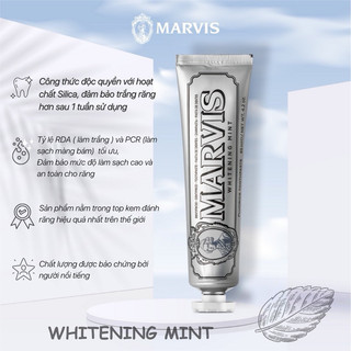 [Công Ty] Kem đánh răng Marvis Classic Whitening Mint 85ml