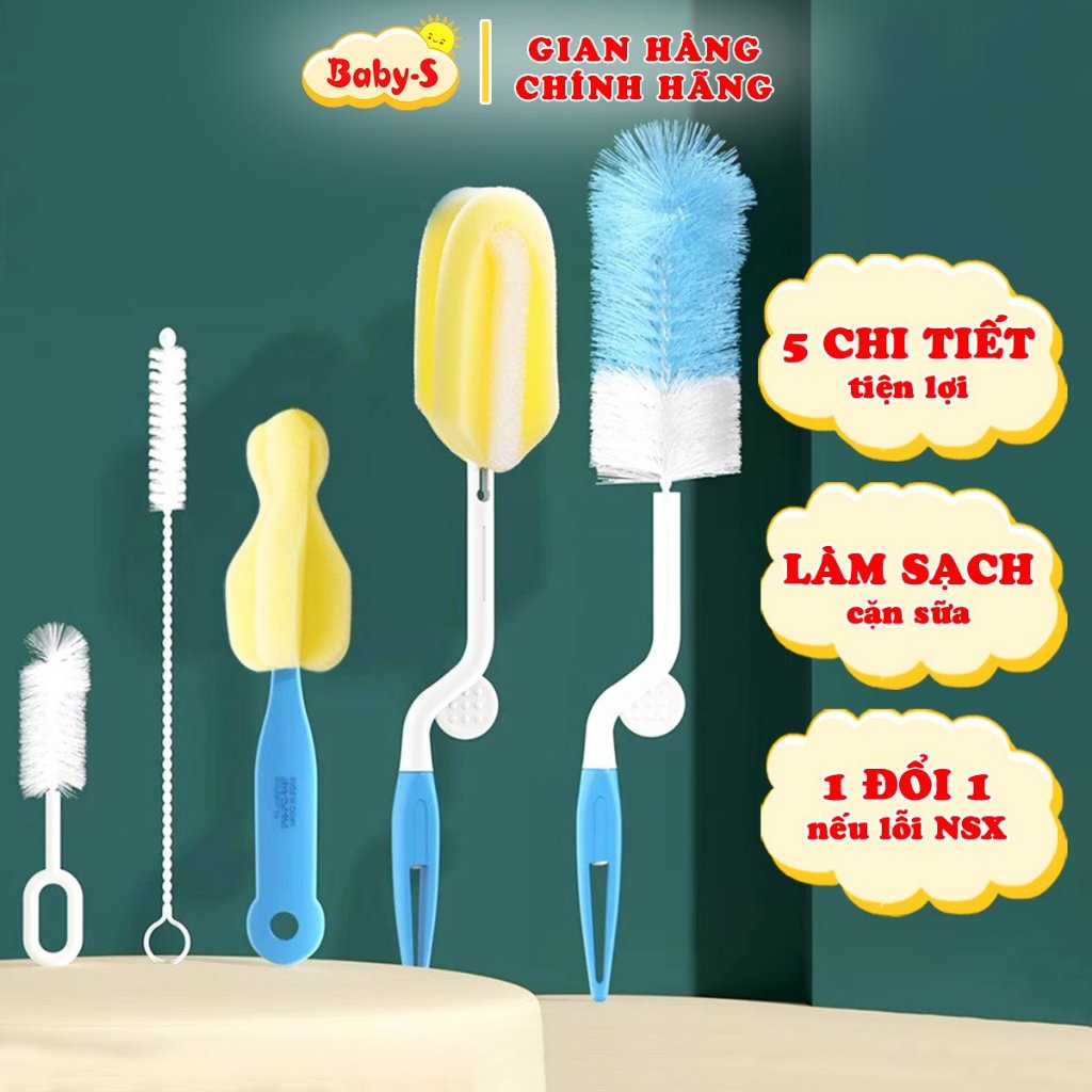 Cọ bình sữa xoay 360 độ tiện lợi Baby-S