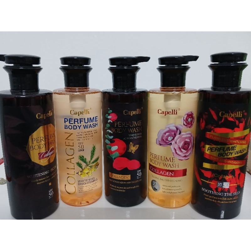 sữa tắm ý capelli 5 hương chai 650ml