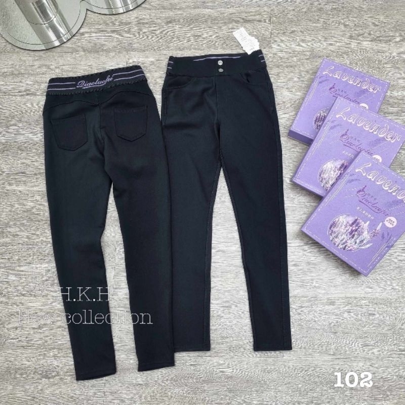 Quần legging lót lông hộp tím hàng QCL1