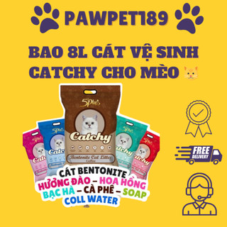 Cát vệ sinh Catchy bao 8L cho mèo 🐱