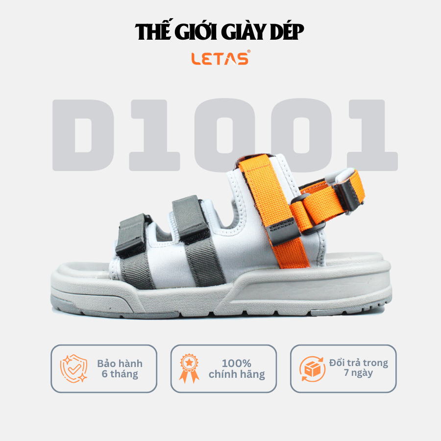 Sandal Nữ, Nam Letas D1001 - Cam Tro