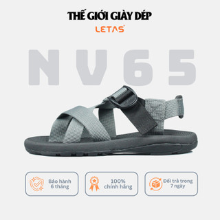 Giày Sandal Nam Quai Chéo Xỏ Ngón Đế Cao Quai Chéo Giày Quai Hậu Cho Học Sinh Sinh Viên Letas