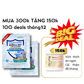 [HÀNG SẴN - HỎA TỐC 24H]  Men khử khuẩn cát vệ sinh BIOLINE diệt mầm bệnh, mùi hôi phân nước tiểu trong cát mèo cao cấp