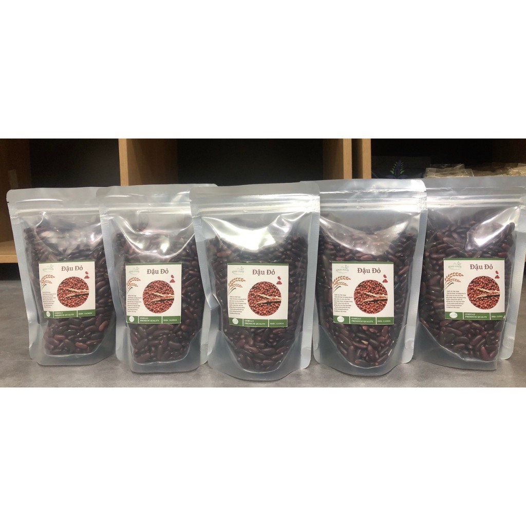 500g Đậu đỏ hữu cơ HADI FOOD, đậu đỏ hạt nhỏ hữu cơ