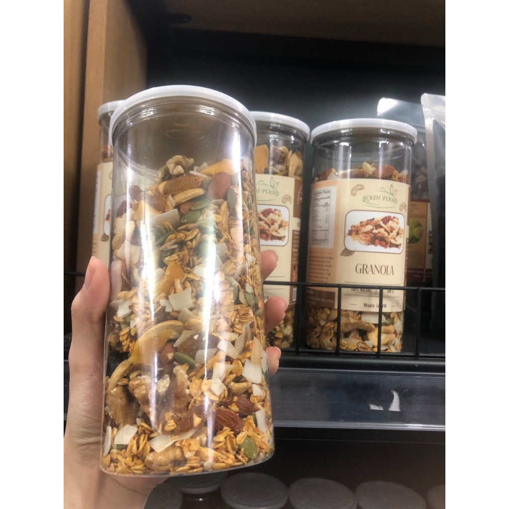 Granola siêu hạt HADIFOOD, ngũ cốc ăn kiêng không đường 500g