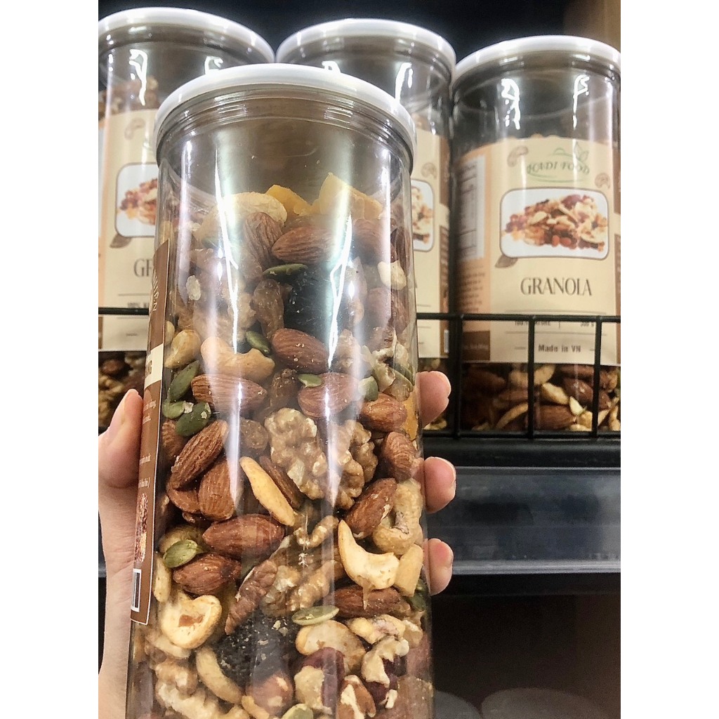 Granola siêu hạt HADIFOOD, ngũ cốc ăn kiêng không đường 500g