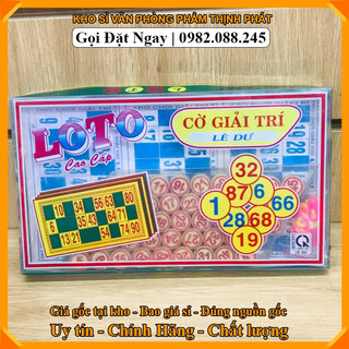 Bộ lô tô cao cấp 90 số lê dư - đồ chơi loto loại xịn nhựa melamine - cờ lô tô giải trí boardgame