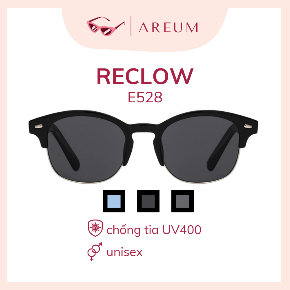 Kính râm chống tia UV hãng RECLOW Hàn Quốc mã E528 màu xanh dương
