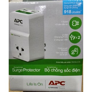 Ổ cắm apc chống sét lan truyền thế hệ mới pm1wu2-vn schneider