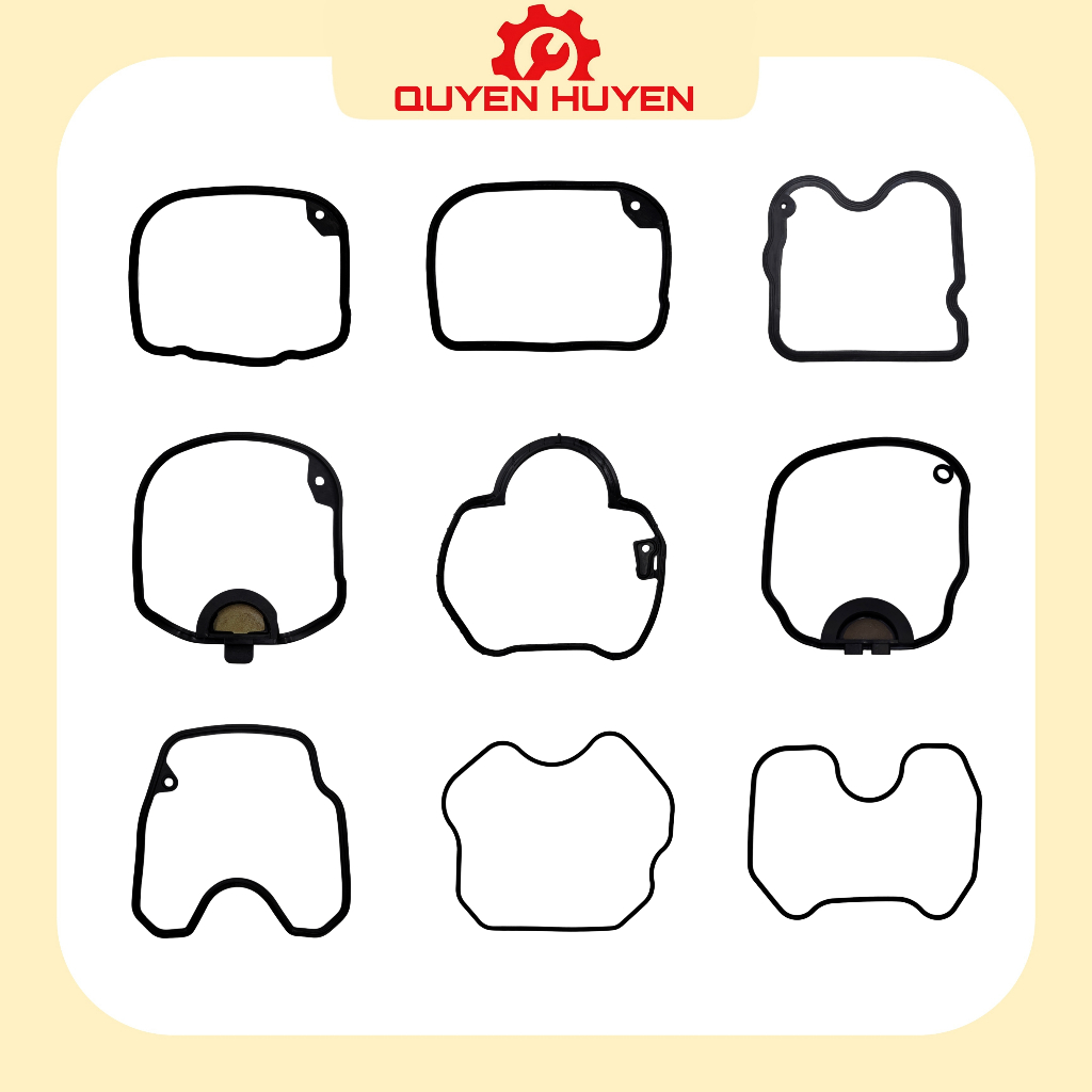 Gioăng cao su đầu bò - Ron nắp chao xe máy WS110, AB, Vision, Lead, SH, Novo, Sirius, Exciter, Spacy