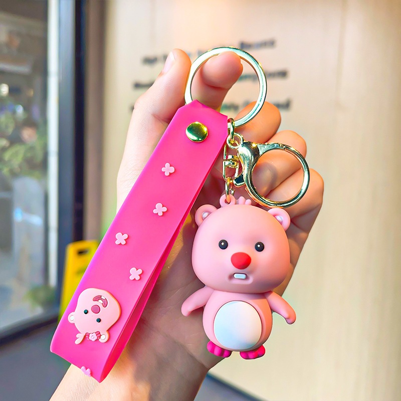 Móc khóa Loopy Hải ly Cosplay:Ong,Chó,gấu... biểu cảm dễ thương nhiều màu sắc Ráp làm quà tặng bạn bè, móc treo balo...