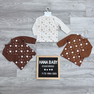 Áo dài tay giữ nhiệt cổ 3cm chất dầy La Pomme
