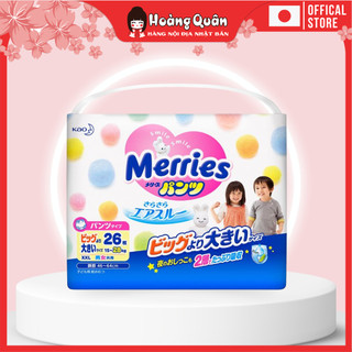 Tã quần Merries XXL26 miếng cho bé 15-28kg