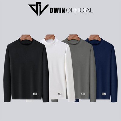 Áo giữ nhiệt nam dài tay Dwin thun cao cổ co giãn lót nỉ local brand GN04A