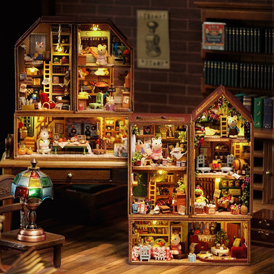 Mô hình nhà gỗ, nhà búp bê DIY Thị trấn Mini CUTEROOM