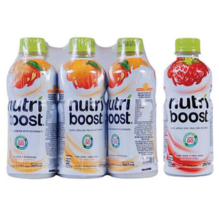Sữa trái cây Nutri boots coca-cola 1 lốc 6 chai x 297ml.