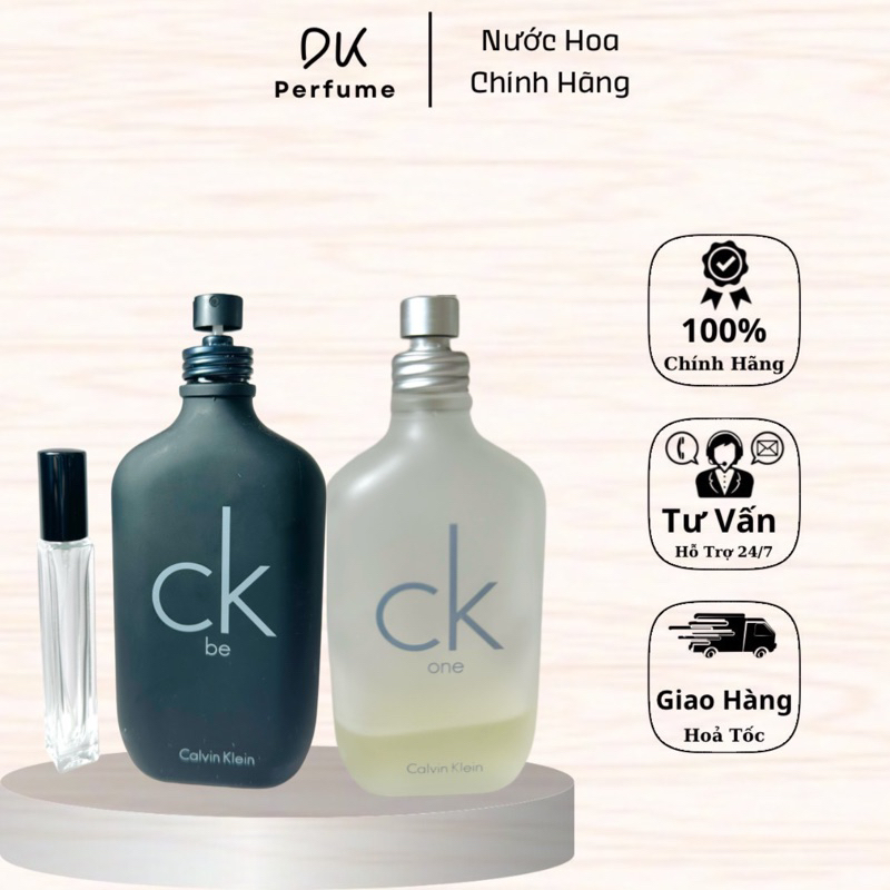 Nước hoa Chiết 10ml  Ck one & Ck Be